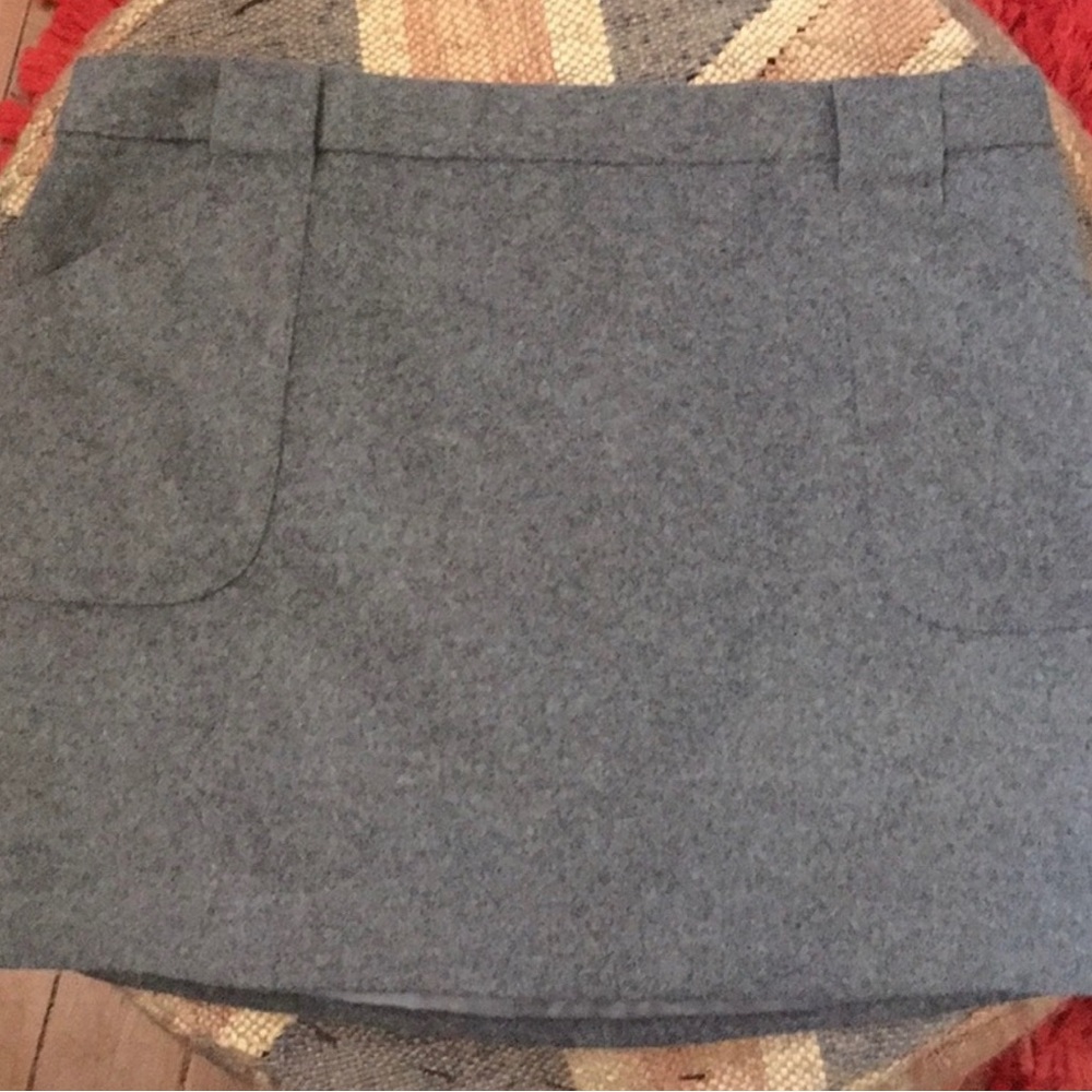 J. Crew Wool Mini Skirt 12 NWOT